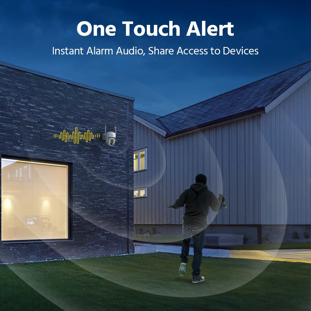 Annke 4MP solar security cameras 4CH Wireless NVR 4mm color night vision IP camera Audio 2.4G 5.8G solar wifi camera outdoor
