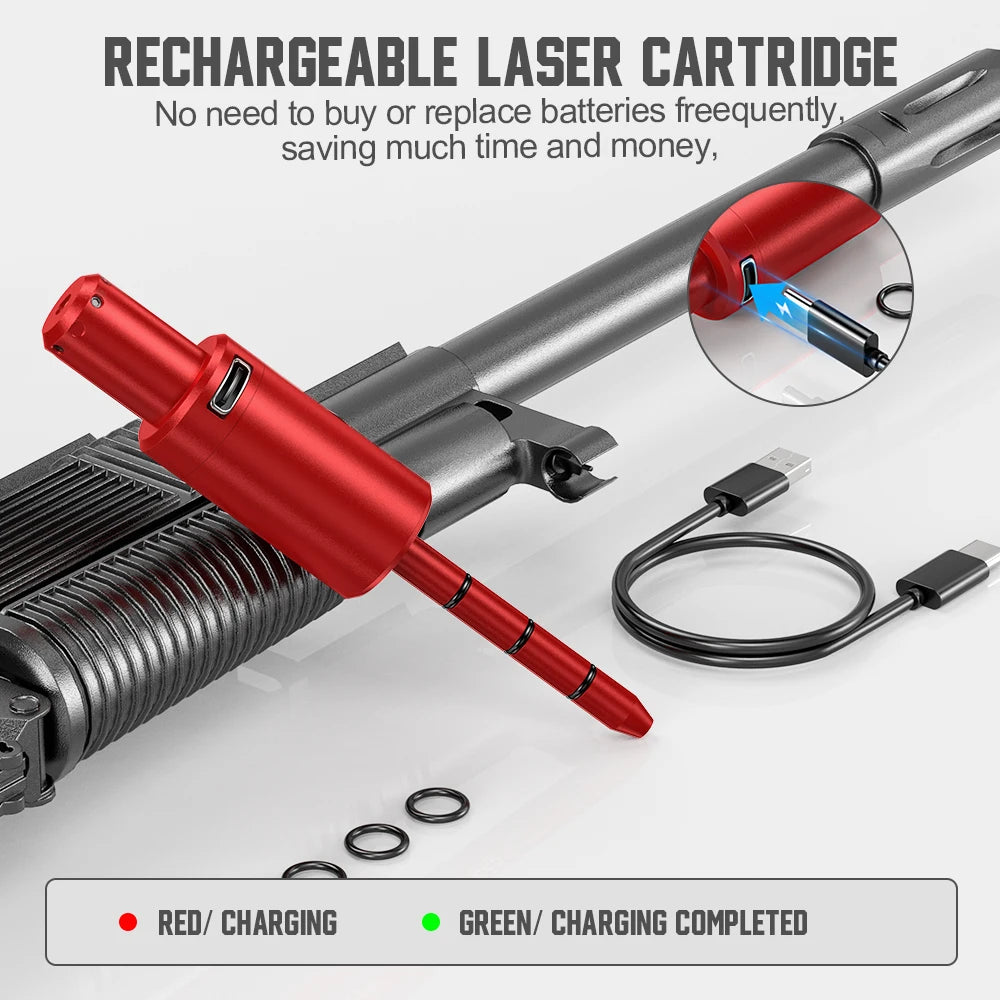 223REM dual-purpose magnetic suction laser training bullet, red dot laser training bullet, dry powder laser training bullet
