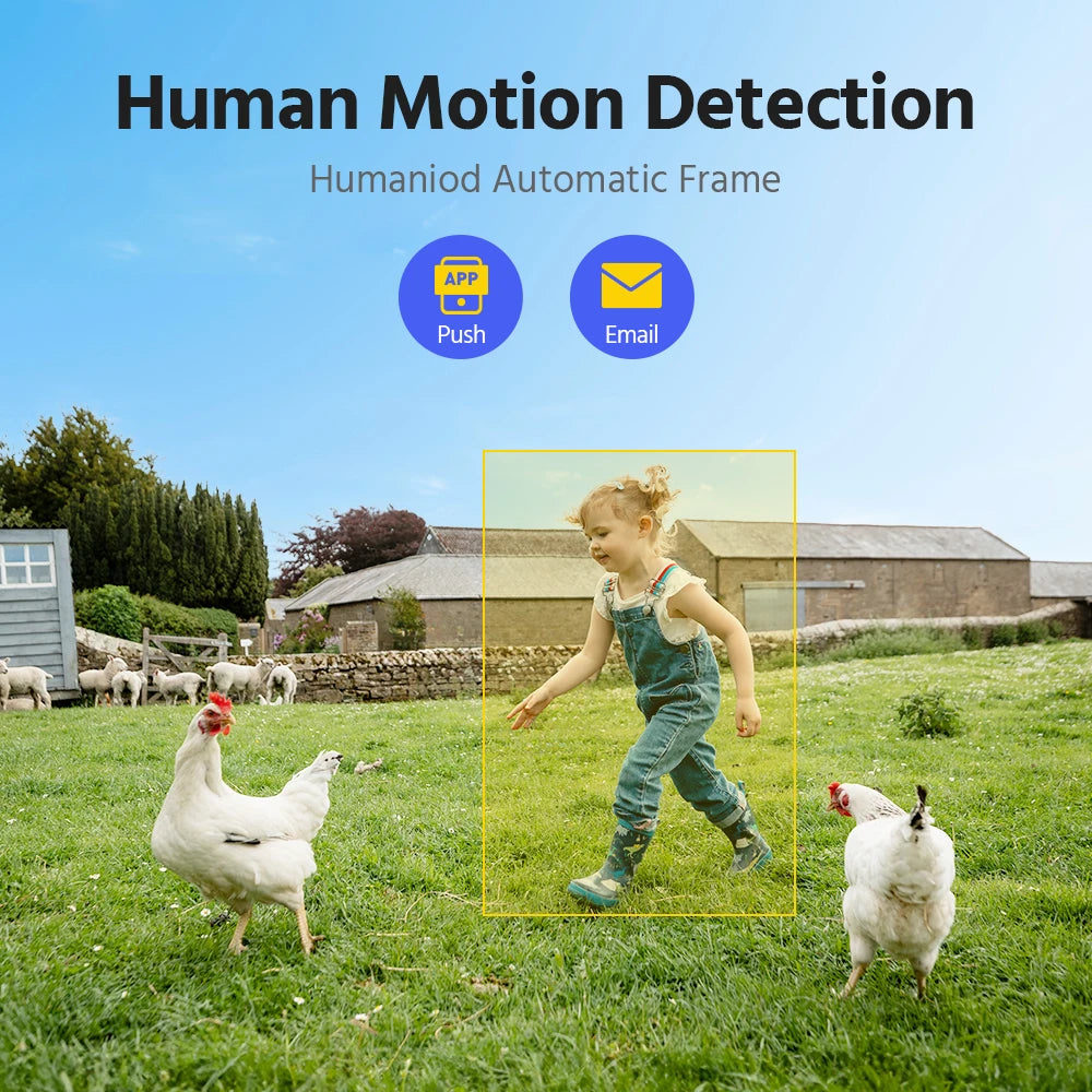Annke 4MP solar security cameras 4CH Wireless NVR 4mm color night vision IP camera Audio 2.4G 5.8G solar wifi camera outdoor
