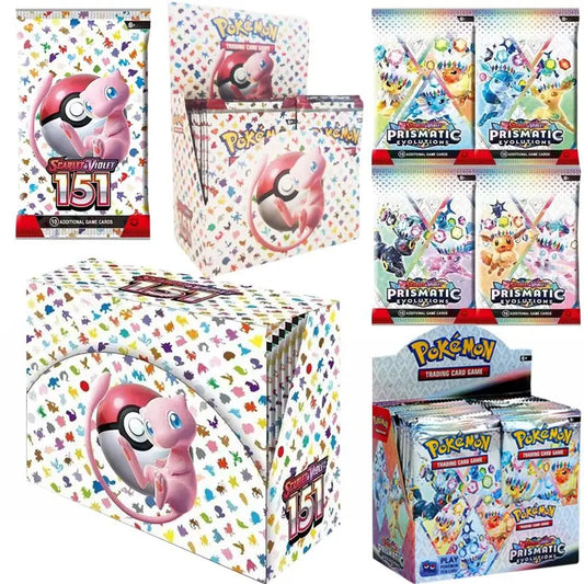 30/360 Pcs/Set Pokemon Card Brilliant Stars 151 Prismatic Evolutions PALDEAN FATES English Booster Battle Transaction Card.