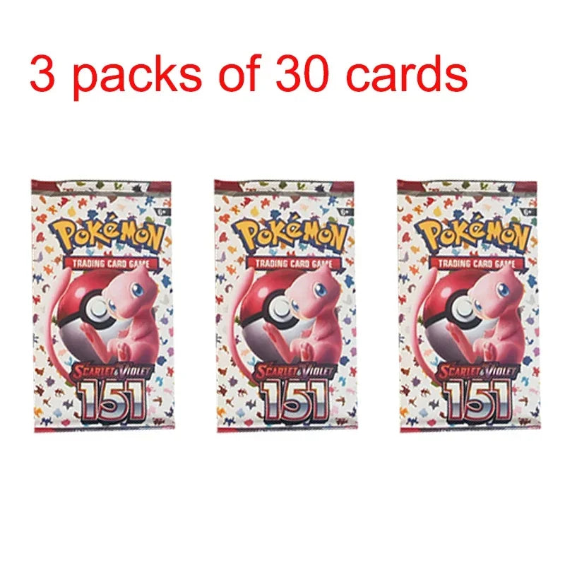 30/360 Pcs/Set Pokemon Card Brilliant Stars 151 Prismatic Evolutions PALDEAN FATES English Booster Battle Transaction Card.