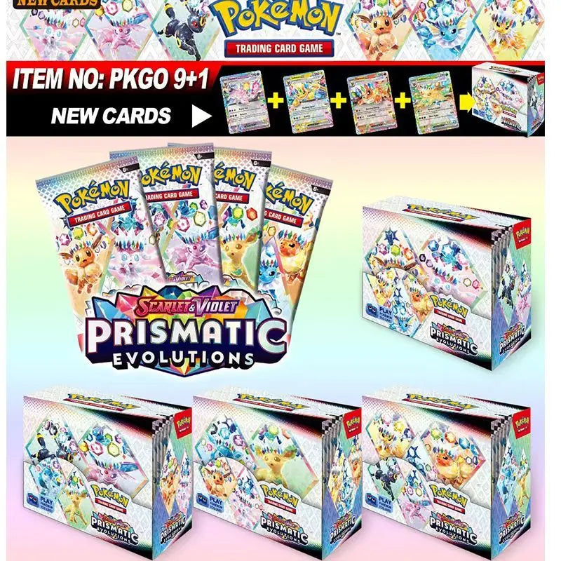 30/360 Pcs/Set Pokemon Card Brilliant Stars 151 Prismatic Evolutions PALDEAN FATES English Booster Battle Transaction Card.