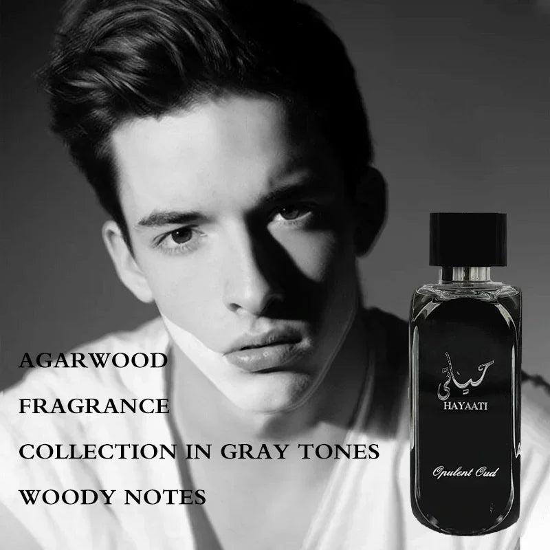 Original Perfumes Hayaati Black 100ml High Quality Unisex Cologne Pheromone Lasting Fruity Smell Woody Eau De Parfum Spray Gifts