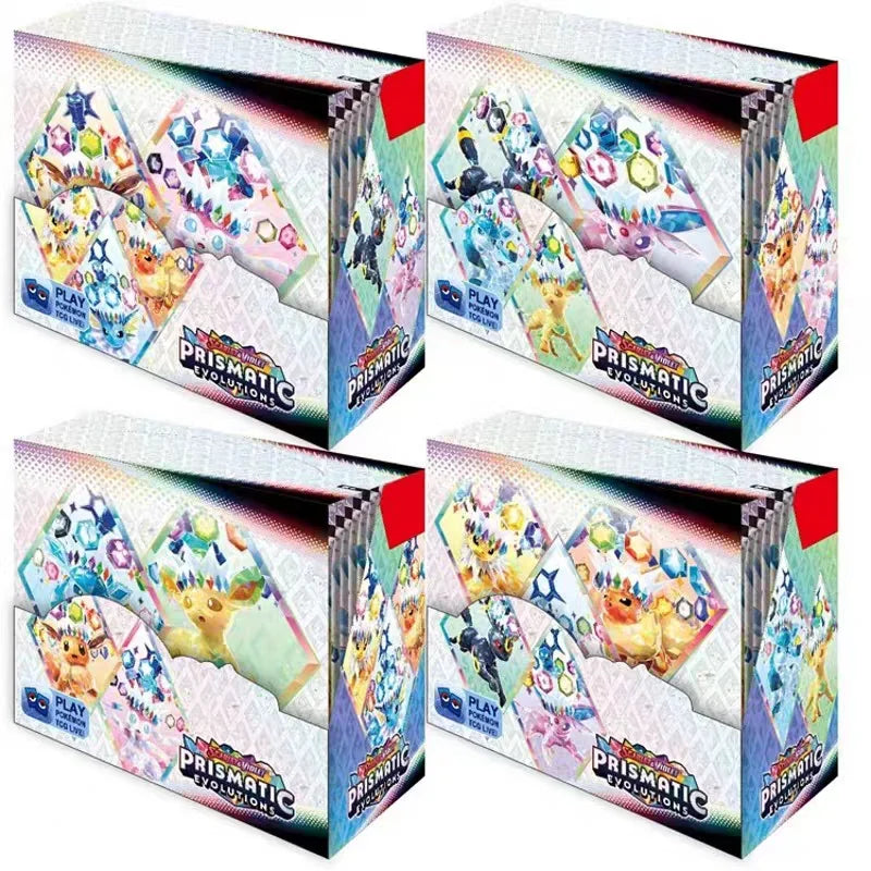30/360 Pcs/Set Pokemon Card Brilliant Stars 151 Prismatic Evolutions PALDEAN FATES English Booster Battle Transaction Card.